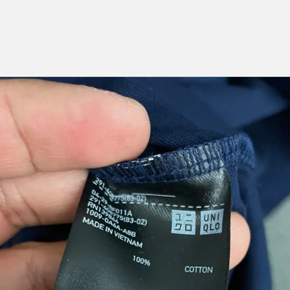 Uniqlo Blue Mercerized French Sleeves Dress - Picture 4 of 7